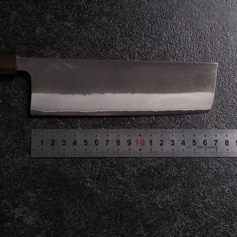 Nakiri White Steel #2 Kurouchi Nashiji Ashwood Handle 165mm