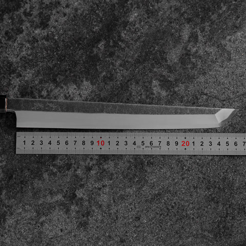 Sakimaru Takohiki Blue Steel #2 Kurouchi Buffalo Wenge Handle 270mm (10.6”)-[Musashi]-[Japanese-Kitchen-Knives]