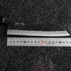 Hakata Blue Steel #2 Kurouchi Buffalo Ebony Handle 180mm (7”)-[Musashi]-[Japanese-Kitchen-Knives]