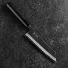 Hakata Blue Steel #2 Kurouchi Buffalo Ebony Handle 180mm (7”)-[Musashi]-[Japanese-Kitchen-Knives]