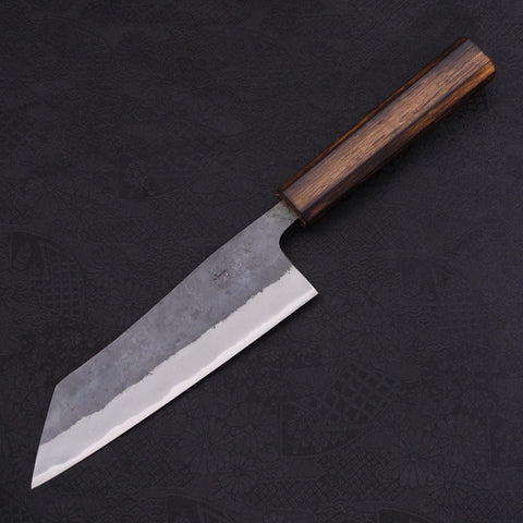 Hakata Blue Steel #2 Kurouchi Sumi Urushi Handle 165mm-[Musashi]-[Japanese-Kitchen-Knives]
