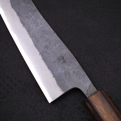 Hakata Blue Steel #2 Kurouchi Sumi Urushi Handle 165mm-[Musashi]-[Japanese-Kitchen-Knives]