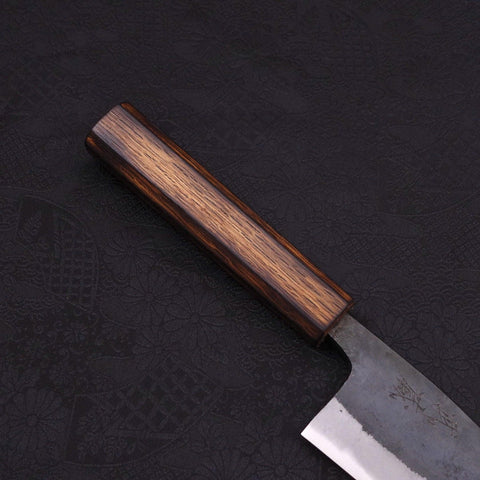 Hakata Blue Steel #2 Kurouchi Sumi Urushi Handle 165mm-[Musashi]-[Japanese-Kitchen-Knives]