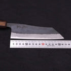 Hakata Blue Steel #2 Kurouchi Sumi Urushi Handle 165mm-[Musashi]-[Japanese-Kitchen-Knives]