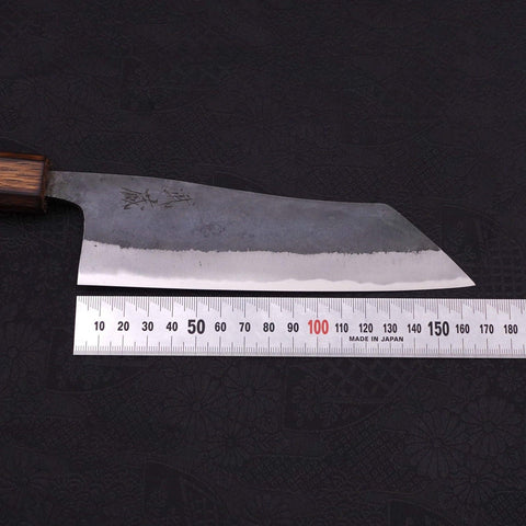 Hakata Blue Steel #2 Kurouchi Sumi Urushi Handle 165mm-[Musashi]-[Japanese-Kitchen-Knives]