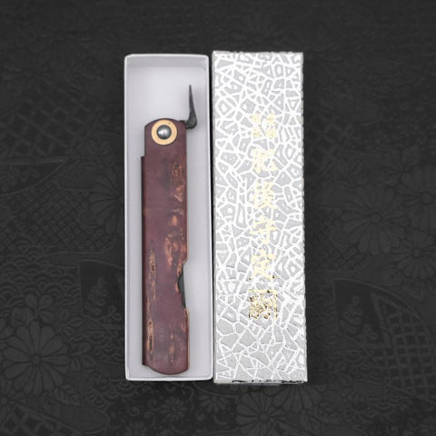 Higonokami Aogami 100mm Birch-[Musashi]-[Japanese-Kitchen-Knives]