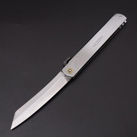 Higonokami Aogami 120mm Silver-[Musashi]-[Japanese-Kitchen-Knives]
