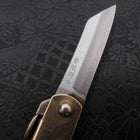 Higonokami Aogami 55mm With Blue Leather Pouch-[Musashi]-[Japanese-Kitchen-Knives]