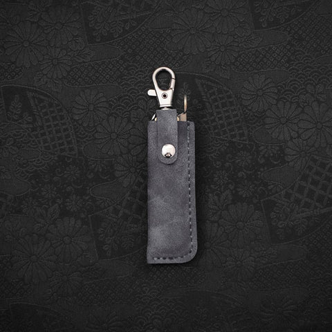 Higonokami Aogami 55mm With Blue Leather Pouch-[Musashi]-[Japanese-Kitchen-Knives]