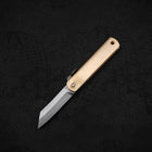 Higonokami Aogami 55mm With Brown Leather Pouch-[Musashi]-[Japanese-Kitchen-Knives]