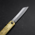 Higonokami Aogami 90mm Brass-[Musashi]-[Japanese-Kitchen-Knives]