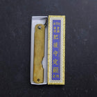 Higonokami Aogami 90mm Brass-[Musashi]-[Japanese-Kitchen-Knives]