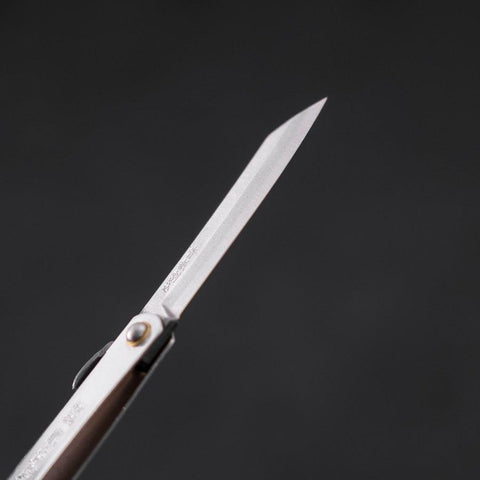 Higonokami Aogami 90mm Silver-[Musashi]-[Japanese-Kitchen-Knives]