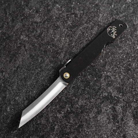Higonokami Aogami Eto Inoshishi 100mm Black (3.1”)-[Musashi]-[Japanese-Kitchen-Knives]