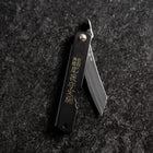 Higonokami Aogami Eto Inoshishi 80mm Black-[Musashi]-[Japanese-Kitchen-Knives]