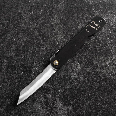Higonokami Aogami Eto Ne 80mm Black-[Musashi]-[Japanese-Kitchen-Knives]
