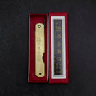 Higonokami Aogami Eto Ne 80mm Brass-[Musashi]-[Japanese-Kitchen-Knives]