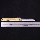 Higonokami Aogami Suname 100mm Gold (3.9”)-[Musashi]-[Japanese-Kitchen-Knives]