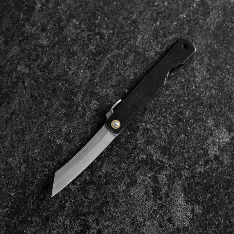 Higonokami Full Steel 90mm Black-[Musashi]-[Japanese-Kitchen-Knives]