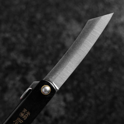 Higonokami Full Steel 90mm Black-[Musashi]-[Japanese-Kitchen-Knives]