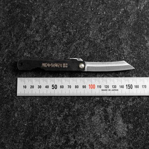 Higonokami Full Steel 90mm Black-[Musashi]-[Japanese-Kitchen-Knives]