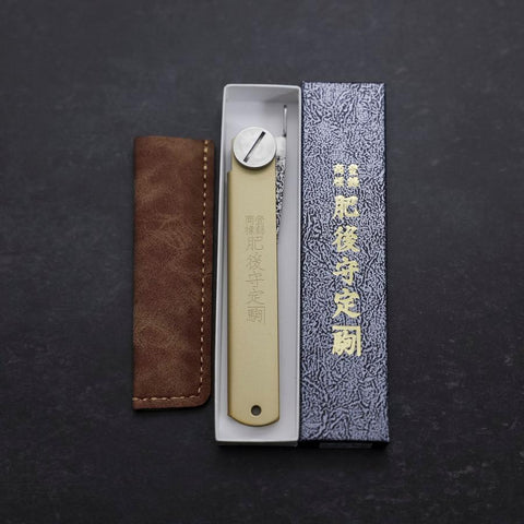 Higonokami VG-10 Outdoor Knives 75mm with Leather Sheat-[Musashi]-[Japanese-Kitchen-Knives]