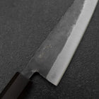 Honesuki Blue Steel #2 Kurouchi Ebony Handle 150mm-[Musashi]-[Japanese-Kitchen-Knives]