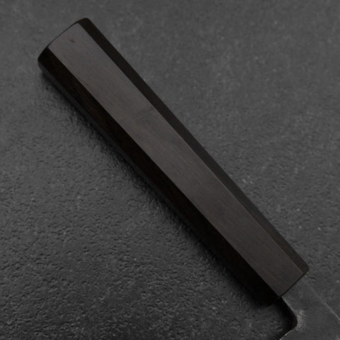 Honesuki Blue Steel #2 Kurouchi Ebony Handle 150mm-[Musashi]-[Japanese-Kitchen-Knives]