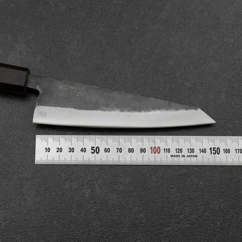 Honesuki Blue Steel #2 Kurouchi Ebony Handle 150mm-[Musashi]-[Japanese-Kitchen-Knives]