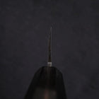 Honesuki Boning Knife Blue Steel #2 Damascus Buffalo Ebony Handle 150mm-[Musashi]-[Japanese-Kitchen-Knives]