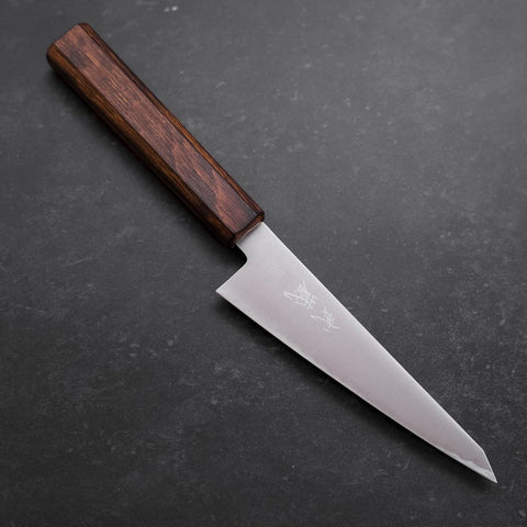 Honesuki Stainless Clad Blue Super Polished Sumi Urushi Handle 150mm-[Musashi]-[Japanese-Kitchen-Knives]