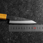 Kaisaki White Steel #2 Kurouchi Oak Handle 105mm (4.1”)-[Musashi]-[Japanese-Kitchen-Knives]