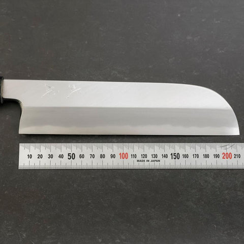 Kama Usuba White Steel #2 Kasumi Buffalo Magnolia Handle 225mm-[Musashi]-[Japanese-Kitchen-Knives]