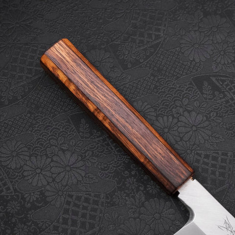 Kama Usuba(Kansai) Blue Steel #2 Kasumi Sumi Urushi Handle 210mm-[Musashi]-[Japanese-Kitchen-Knives]
