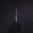 Kama Usuba(Kansai) Blue Steel #2 Suminagashi Buffalo Ebony Handle 180mm-[Musashi]-[Japanese-Kitchen-Knives]