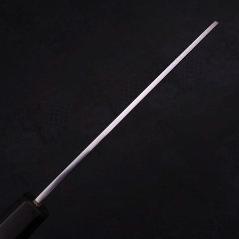 Kama Usuba(Kansai) Blue Steel #2 Suminagashi Buffalo Ebony Handle 180mm-[Musashi]-[Japanese-Kitchen-Knives]