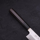 Kama Usuba(Kansai) Blue Steel #2 Suminagashi Buffalo Ebony Handle 180mm-[Musashi]-[Japanese-Kitchen-Knives]