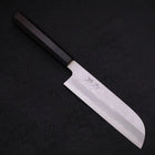 Kama Usuba(Kansai) Blue Steel #2 Suminagashi Buffalo Ebony Handle 180mm-[Musashi]-[Japanese-Kitchen-Knives]