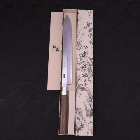 Katsuo Silver Steel #3 Walnut Handle 270mm-[Musashi]-[Japanese-Kitchen-Knives]