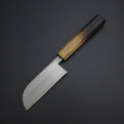 Kawamuki White Steel #1 Kurouchi Yaki Urushi Handle 100mm-[Musashi]-[Japanese-Kitchen-Knives]