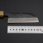 Kawamuki White Steel #1 Kurouchi Yaki Urushi Handle 100mm-[Musashi]-[Japanese-Kitchen-Knives]