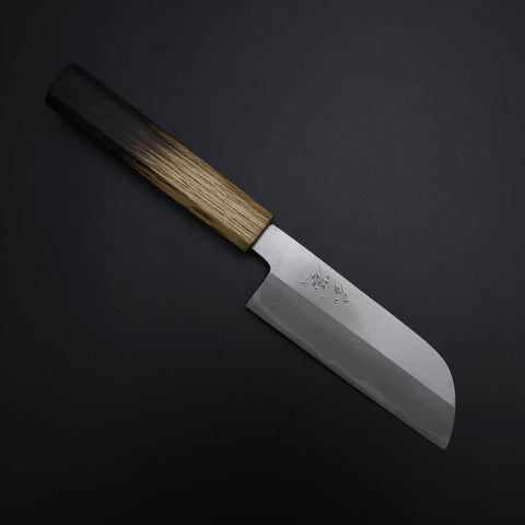 Kawamuki White Steel #1 Polished Yaki Urushi Handle 110mm-[Musashi]-[Japanese-Kitchen-Knives]