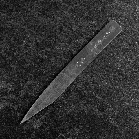 Kiridashi Knife Blue Steel #1 Polished Stainless Handle 55mm With Paulownia Wooden Box (2.2”)-[Musashi]-[Japanese-Kitchen-Knives]
