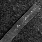 Kiridashi Knife Blue Steel #1 Polished Stainless Handle 55mm With Paulownia Wooden Box (2.2”)-[Musashi]-[Japanese-Kitchen-Knives]