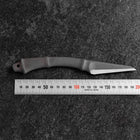 Kiridashi Knife D2 Polished Stainless Bamboo Joint Design Handle 70mm With Leather Sheath (2.7”)-[Musashi]-[Japanese-Kitchen-Knives]