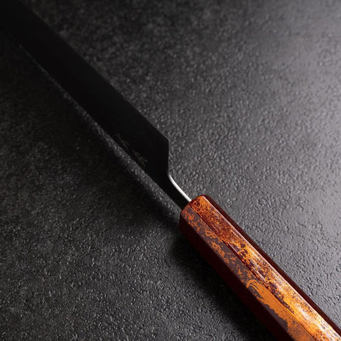 Kiritsuke 440C Polished Red Urushi Handle 210mm (8.3”)-[Musashi]-[Japanese-Kitchen-Knives]