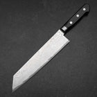 Kiritsuke AUS-10 Damascus Black Western Handle 210mm-[Musashi]-[Japanese-Kitchen-Knives]