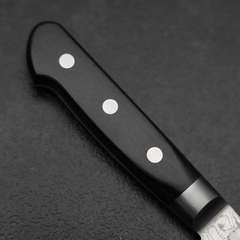 Kiritsuke AUS-10 Damascus Black Western Handle 210mm-[Musashi]-[Japanese-Kitchen-Knives]