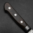 Kiritsuke AUS-10 Damascus Brown Western Handle 210mm-[Musashi]-[Japanese-Kitchen-Knives]