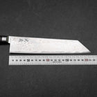 Kiritsuke AUS-10 Damascus Brown Western Handle 210mm-[Musashi]-[Japanese-Kitchen-Knives]